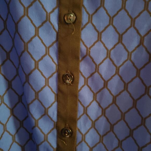 Catherines Color Block Blouse Black/Blue •Size 3X - Picture 10 of 12